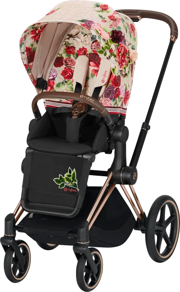 Cybex Priam Travel System - Spring Blossom / Rose Gold Chassis 7 Cybex Priam Travel System - Spring Blossom / Rose Gold Chassis - Image 5