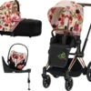 Cybex Priam Travel System - Spring Blossom / Rose Gold Chassis -Stroller Shop 01 08 20194469920398 7