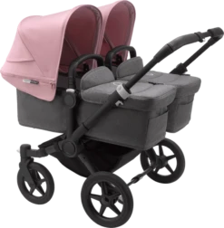 Bugaboo Donkey 3 Twin - Black Chassis/Grey Melange -Stroller Shop 03 03 20211835589016 BGB Donkey3 twin black grey SP 02