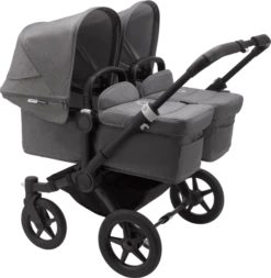 Bugaboo Donkey 3 Twin - Black Chassis/Grey Melange -Stroller Shop 03 03 20213509261848 BGB Donkey3 twin black grey grey 02