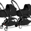 BABYZEN YOYO² Complete Connect Double Pushchair For Twins – Black Frame -Stroller Shop 03 06 20212100748697 BLACK BLACK YOYO CONNECT TWIN BASSINET 1