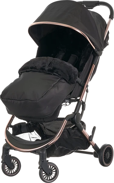 Obaby Roo Stroller With Rose Gold Chassis-Black 4 Obaby Roo Stroller With Rose Gold Chassis-Black - Image 2