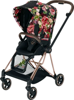 Cybex Mios Travel System - Spring Blossom / Rose Gold Chassis -Stroller Shop 04 08 20192838758114 CYB 19 y045 EU SpringBlossom SBDark Mios withinlay screen HD