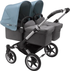 Bugaboo Donkey 3 Twin - Alu Chassis/Grey Melange -Stroller Shop 06 03 20212963310872 BGB Donkey3 twin alu grey VB 02