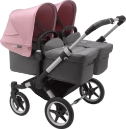 Bugaboo Donkey 3 Twin - Alu Chassis/Grey Melange -Stroller Shop 06 03 20213008702330 BGB Donkey3 twin alu grey SP 02
