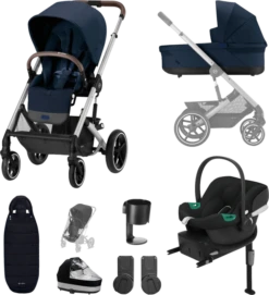 Cybex Balios S Lux Luxury Aton B Bundle -Stroller Shop 07 02 20234132777171 CYBEX Balios S Lux 10 piece Aton B2 i size Bundle Ocean Blue