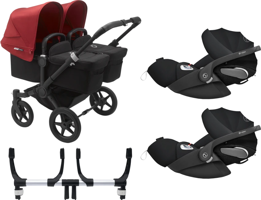 Bugaboo Donkey 3 Twin Complete Cloud Z Travel System - Black Chassis/Black 6 Bugaboo Donkey 3 Twin Complete Cloud Z Travel System - Black Chassis/Black - Image 4