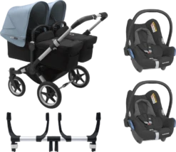 Bugaboo Donkey 3 Twin Complete Maxi-Cosi Travel System - Alu Chassis/Black 11 Bugaboo Donkey 3 Twin Complete Maxi-Cosi Travel System - Alu Chassis/Black -Stroller Shop 07 03 20212329268067 BGB Donkey3MaxiCosi twin alu black VB 02