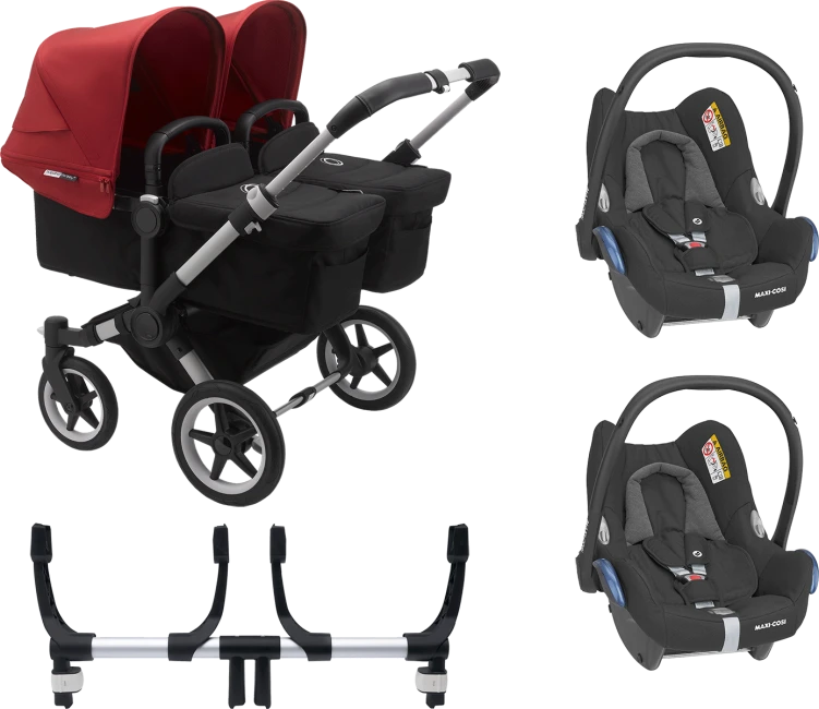 Bugaboo Donkey 3 Twin Complete Maxi-Cosi Travel System - Alu Chassis/Black 7 Bugaboo Donkey 3 Twin Complete Maxi-Cosi Travel System - Alu Chassis/Black - Image 5