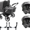Bugaboo Donkey 3 Twin Complete Turtle Travel System - Alu Chassis/Grey Melange 2 Bugaboo Donkey 3 Twin Complete Turtle Travel System - Alu Chassis/Grey Melange -Stroller Shop 07 03 20213934605602 BGB Donkey3Turtle twin alu grey grey 02