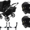 Bugaboo Donkey 3 Twin Complete Turtle Travel System - Alu Chassis/Black -Stroller Shop 07 03 20214103063474 BGB Donkey3Turtle twin alu black black 02