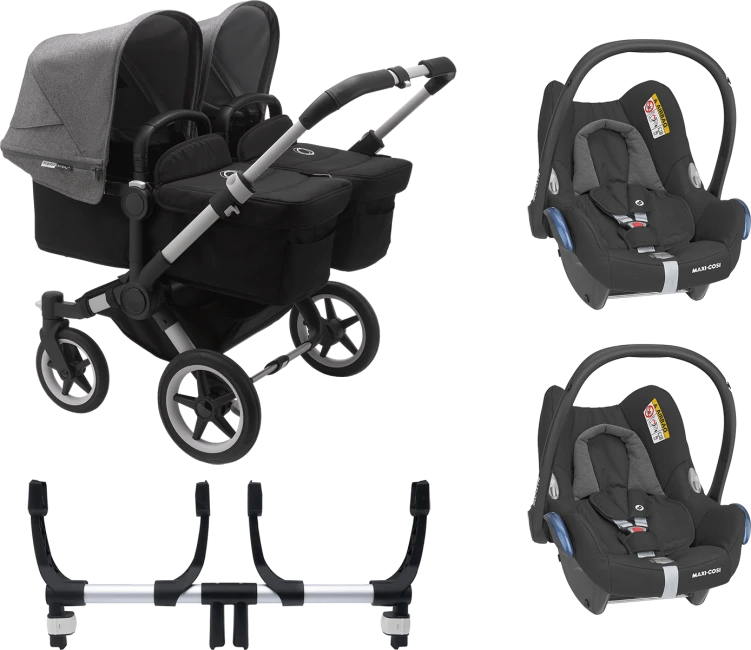 Bugaboo Donkey 3 Twin Complete Maxi-Cosi Travel System - Alu Chassis/Black 5 Bugaboo Donkey 3 Twin Complete Maxi-Cosi Travel System - Alu Chassis/Black - Image 3