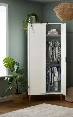 Obaby Maya Double Wardrobe - White With Natural -Stroller Shop 07 07 20221381673175 28OB2716 02