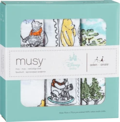 Aden + Anais Classic Musy - Disney Collection -Stroller Shop 07 12 20173706786602 DISN200G 2 disney classic musy winnie packaging