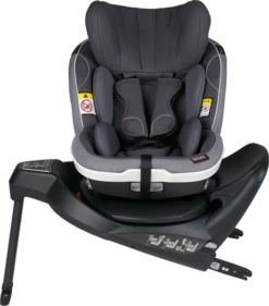 BeSafe IZi Turn I-Size Car Seat - Melange Edition -Stroller Shop 11 04 20203450472349 11007222 BeSafe iZi Turn i Size Metallic Melange Side Rotated