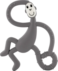 Matchstick Monkey Dancing Monkey Teether -Stroller Shop 14 06 20184304901302 MM DancingTeether Front Grey