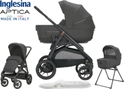 Inglesina Aptica XT 3 Piece Travel System - Magnet Grey