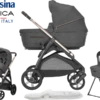 Inglesina Aptica 3 Piece Travel System - Velvet Grey -Stroller Shop 15 06 20232993822500 APTICA CULLA LAT VELVET GREY 2in1Bundle