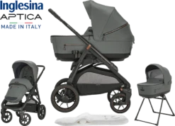 Inglesina Aptica XT 3 Piece Travel System - Taiga Green