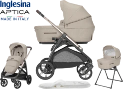 Inglesina Aptica 3 Piece Travel System - Pashmina Beige