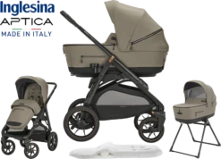 Inglesina Aptica XT 3 Piece Travel System - Tuareg Beige