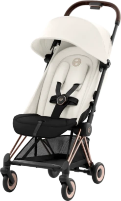 Cybex COYA Compact Pushchair - Rose Gold Chassis -Stroller Shop 15 07 20233611849800 COYA Rose Gold Off White