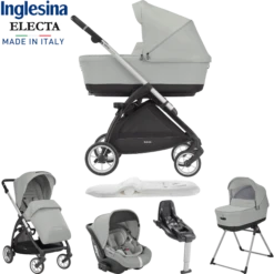 Inglesina Electa XT 5 Piece Travel System - Greenwich Silver