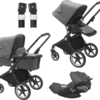 Bugaboo Lynx Complete Cloud Z Travel System - Black/Grey Melange 1 Bugaboo Lynx Complete Cloud Z Travel System - Black/Grey Melange -Stroller Shop 16 03 20214767321964 230343GM01 BGB Lynx chassis ZWCybexbundle Bas GM SC GM rims WH grips ZW