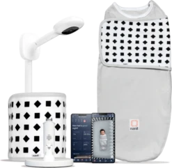 Nanit Pro Camera, Floor Stand & Breathing Band Smart Baby Monitor Set