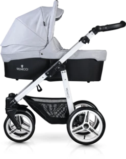 Venicci Soft Edition 2 In 1 Travel System - White Chassis -Stroller Shop 16 08 20173853060236 CarryCot White