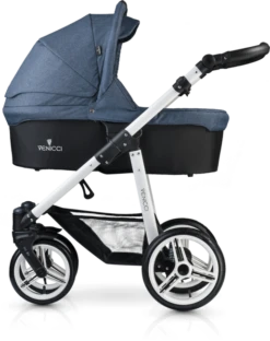 Venicci Soft Edition 2 In 1 Travel System - White Chassis -Stroller Shop 16 08 20174378940662 CarryCot White