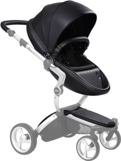 Mima Xari Seat Pod 10 Mima Xari Seat Pod -Stroller Shop 17 02 20182511983023 Mima Xari Product Shot Black Flair Aluminium Chassis Black Seat Pod