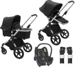 Bugaboo Lynx Complete Maxi-Cosi Travel System - Alu/Black