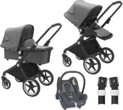 Bugaboo Lynx Complete Maxi-Cosi Travel System - Black/Grey Melange