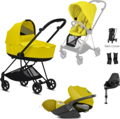 Cybex Mios Travel System - Matt Black Chassis