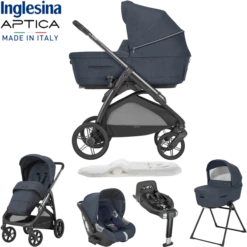 Inglesina Aptica 5 Piece Travel System - Resort Blue