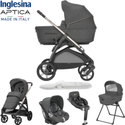 Inglesina Aptica 5 Piece Travel System - Velvet Grey