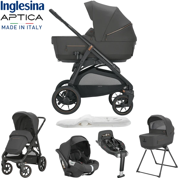 Inglesina Aptica XT 5 Piece Travel System - Magnet Grey 3 Inglesina Aptica XT 5 Piece Travel System - Magnet Grey