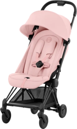 Cybex COYA Compact Pushchair - Matt Black Chassis -Stroller Shop 18 07 20233350165474 COYA Matt Black Peach Pink