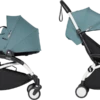 BABYZEN YOYO² Complete With Bassinet - White Frame -Stroller Shop 18 09 20201899024181 WHITE AQUA complete with bassinet 1