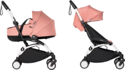 BABYZEN YOYO² Complete With Bassinet - White Frame -Stroller Shop 18 09 20202806018093 WHITE GINGER complete with bassinet 1