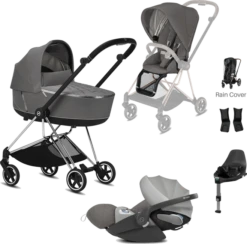 Cybex Mios Travel System - Chrome Chassis & Black Handle -Stroller Shop 19 02 20213014716979 CYB 20 y045 EU SOGR Mios Bundle CHO BLK