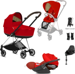 Cybex Mios Travel System - Chrome Chassis & Brown Handle -Stroller Shop 19 02 20213905707753 CYB 20 y045 EU ATGL Mios Bundle CHO BRN