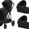 Cybex Gazelle S Twin Pushchair - Moon Black / Black