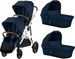 Cybex Gazelle S Twin Pushchair - Silver Frame