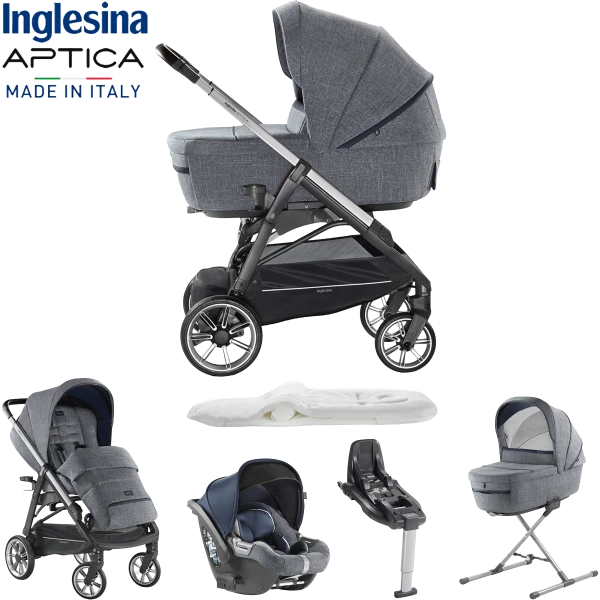 Inglesina Aptica 5 Piece Travel System - Niagara Blue 3 Inglesina Aptica 5 Piece Travel System - Niagara Blue