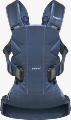 BabyBjörn One Baby Carrier - Limited Edition -Stroller Shop 22 03 20173837579779 Baby Carrier One Midnight blueLeaf print Cotton Mix 3