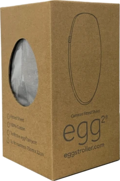 Egg 2 Fitted Carrycot Sheets - 2 Pack