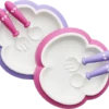 BabyBjörn Baby Plate, Spoon And Fork -Stroller Shop 23 03 20172617301850 Baby Plate Spoon and Fork PinkPurple 2 pack