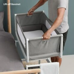 Snüz SnuzPod 4 Bedside Crib - Dusk Grey -Stroller Shop 24 09 20204850421403 SP4 ProductSet DUSK 06